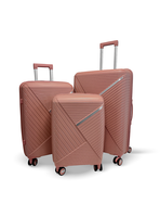 Set de 3 Maletas Rígidas color Rosado