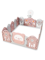 Corral para bebe Rosado modelo 14+2 paneles