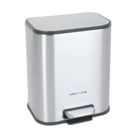 Basurero 5L con Pedal Mate y Anti Huellas Simple Cook