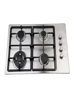 Encimera a Gas licuado Design 60 cm FDV: 4 Quemadores, 1 Triple Corona