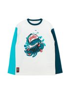 Polera kids niño bicolor move 235b