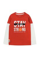 Polera kids niño doble manga academy 226