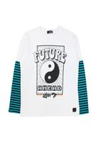 Polera teens niño m/ listada revolution 507