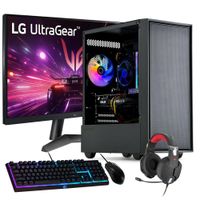 PC GAMER + MONITOR 24 + Perif: AMD RYZEN 5 8400 16Gb 1Tb RTX 3050