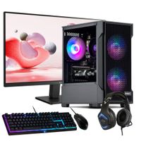 PC GAMER + MONITOR 24 + Perif: INTEL CORE i3 13100 16Gb 1Tb RTX 5060