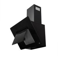 Campana Vidrio Negro Control Touch 60 cm