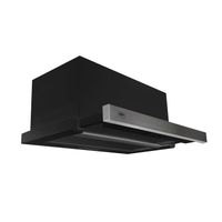 Campana Retractil Negra 60 cm, 3 velocidades