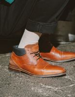 BULLBOXER ZAPATOS HOMBRE CUERO Y TEXTIL BRUMMEN-6-09 BRANDY