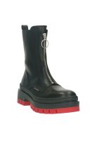 Botines Cuero Tave-6-01 Negro