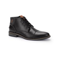 BOTINES HOMBRE CUERO DENIZEN-6-08 NEGRO