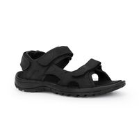 SANDALIAS HOMBRE CUERO COASTOWN-9-01 NEGRO