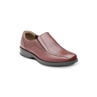 ZAPATOS HOMBRE CUERO SLIP-ON 24 FLEX FINANCIAL-3-81-CAFE2