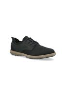 Zapatos Hombre Cuero Y Textil Tejido Dozza-0-19 Negro Cardinale