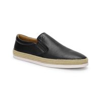 Alpargatas Hombre Cuero Portside-3-03 Negro Cardinale