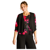 Blusa Estampada con Chaleco Integrado