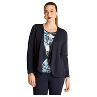 Polera Azul Manga Larga Elasticidad Media Sin Forro Calce Normal Tela Camant