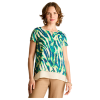 Blusa Verde Estampado Jungle