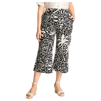 Pantalón Sport Negro Culotte Elasticidad Media Calce Holgado