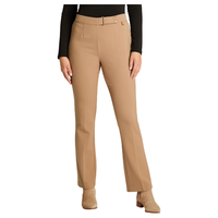 Pantalón Camel Básico Recto con Pretina Elasticada