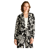 Tapado Negro Estampado Tropical