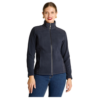 Polerón Polar Azul Full Zipper con Diseño Quilted