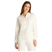 Blusa Crudo Manga Larga con Bordado