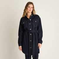 Casaca Mezclilla Azul Oscuro