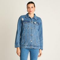 Casaca Mezclilla Azul Oversize Clásica