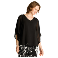 Túnica Negra Manga Corta