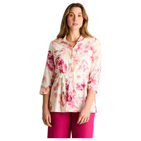 Blusa Rosada Estampada Manga 3/4