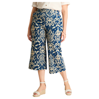 Pantalón Sport Azul Culotte Elasticidad Media Calce Holgado