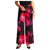 Pantalón Palazzo Floral Fucsia