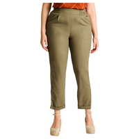 Pantalón Sport Verde Recto No Elasticado Calce Normal