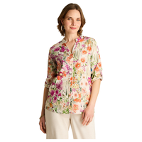 Blusa Fucsia Floral Larga