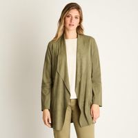 Tapado Verde Manga Larga Baja elasticidad Sin Forro Calce Holgado