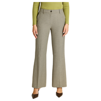 Pantalon Formal Gris Elasticidad Nula Sin Forro Calce Normal Tela Plano