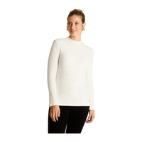 Polera Crudo Manga Larga Elasticidad Media Sin Forro Calce Normal Tela Punto