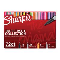 Caja 72 Marcadores Sharpie Punta Fina Y Ultra Fina