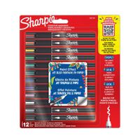 12 Marcadores Sharpie Acrilicos Punta Pincel Color Surtido