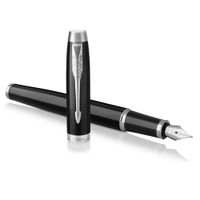 Pluma Fuente IM Parker Negro Lacado
