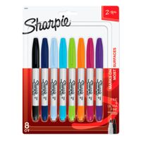 Set 8 Marcadores Sharpie Doble Punta Surtidos