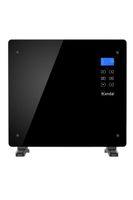 Estufa Eléctrica Panel Convector Vidrio GH10RM Negro