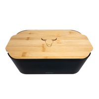 Panera Con Tapa De Madera Bamboo Wayu