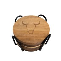 Set 6 Posavasos Madera Wayu