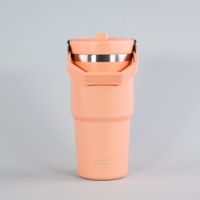 BOTELLA INSULADA CON MANGO 590ML KEEP CORAL