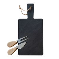 Set Aperitivo Tabla Piedra Pizarra 28x14 Cm Wayu