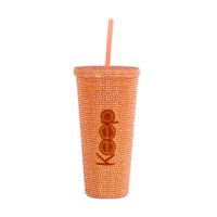 VASO TUMBLER SHINNY 650ML CORAL