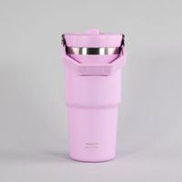 BOTELLA INSULADA CON MANGO 590ML KEEP ROSADO