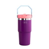 BOTELLA INSULADA CON MANGO 590ML FLASK KEEP MORADO