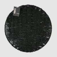 Individual Rendondo Trenzado Black Wayu